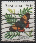 Stamps Australia -  Mariposas. Hairstreak Chlorinda