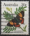 Stamps Australia -  Mariposas. Hairstreak Chlorinda
