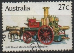 Stamps Australia -  Coches d' Bomberos: Shand Mason Vapor, 1891