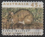 Stamps Australia -  Especies Amenazadas: Parma Wallab