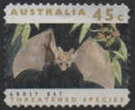 Stamps Australia -  Especies Amenazadas: Bat Santo