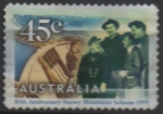 Stamps Australia -  Carpinteros Alemanes en Isla Doble Dam