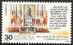 Stamps Spain -  2827 - ingreso de Portugal y España en la C.E., Mesa del Salón de Columnas del Palacio Real