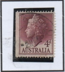 Stamps Australia -  Reina Elizabeth II