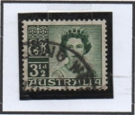 Stamps Australia -  Reina Elizabeth II