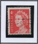 Stamps Australia -  Reina Elizabeth II