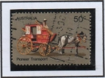 Stamps Australia -  Cobb & Co. entrenador