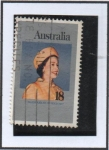 Stamps Australia -  Reina Elizabeth II