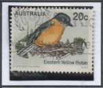 Sellos de Oceania - Australia -  Pajaros Australianos: Robin Amarillo