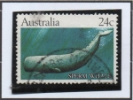 Stamps Australia -  Cachalote