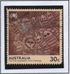 Stamps Australia -  Pituras rupestres. Emblema