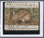 Stamps Australia -  Especies Amenazadas: Parma Wallab