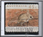 Stamps Australia -  Especies Amenazadas: Raton Salto Oscuro