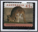 Stamps Australia -  Canguro con Cria