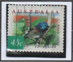 Stamps Australia -  Wren d' hadas abigarrado