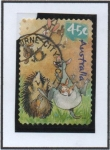 Stamps Australia -  Caricaturas d' l' vida silvestre: Zarigueña d' Cola amarilla