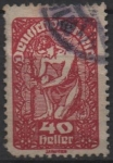 Stamps Austria -  Alegoría d' l' Republica