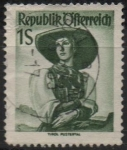 Stamps Austria -  Indumentaria d' Mujer: Tyrol