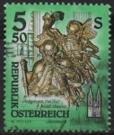 Stamps Austria -  Monasterio d' Admont: Estatua d' Josef Stammel