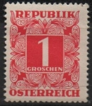 Stamps Austria -  Cifras