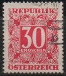 Stamps Austria -  Cifras