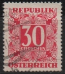 Stamps Austria -  Cifras