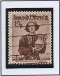 Stamps Austria -  Indumentaria d' Mujer: burgenland