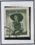 Stamps Austria -  Indumentaria d' Mujer: Tyrol