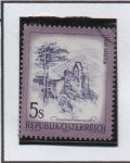 Stamps Austria -  Ciudades d' Austria: Castillo Aggstein