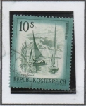 Stamps Austria -  Ciudades d' Austria: Laque Neusiedl