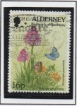 Stamps United Kingdom -  Flores