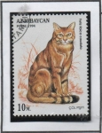 Stamps Azerbaijan -  Gatos: Felis libica