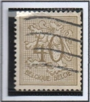 Stamps Belgium -  León con Cifras