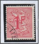 Stamps Belgium -  León con Cifras