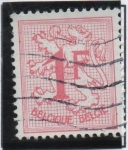 Stamps Belgium -  León con Cifras