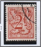 Stamps Belgium -  León con Cifras