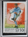 Sellos de Africa - Benin -  Copa d' Mundo Francia'96