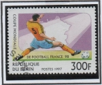 Stamps Benin -  Copa d' Mundo Francia'96