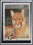 Stamps Benin -  Gatos Salvajes: Profelis temminckl