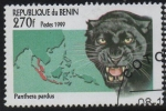 Stamps Benin -  Gatos Salvajes: Pantera pardus