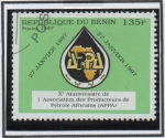 Sellos de Africa - Benin -  Assc. Productores d' petroleo d Africa