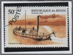 Stamps Benin -  Barcos: Paddle Steamer