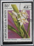 Stamps Benin -  Orquideas: Polystachya virgenea