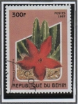 Stamps Benin -  Flores d' Cactus:  Stapelia grandifora