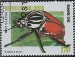 Stamps Benin -  Escarabajos: Goliathusdruryi