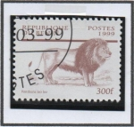 Stamps Benin -  Fauna Africana: León