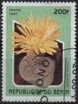 Stamps Benin -  Flores d' Cactus:  Lithops aucamplae