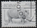 Stamps Benin -  Fauna Africana: Reinoceronte