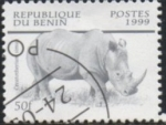 Sellos de Africa - Benin -  Fauna Africana: Reinoceronte