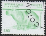 Stamps Benin -  Fauna Africana Hipopótamo